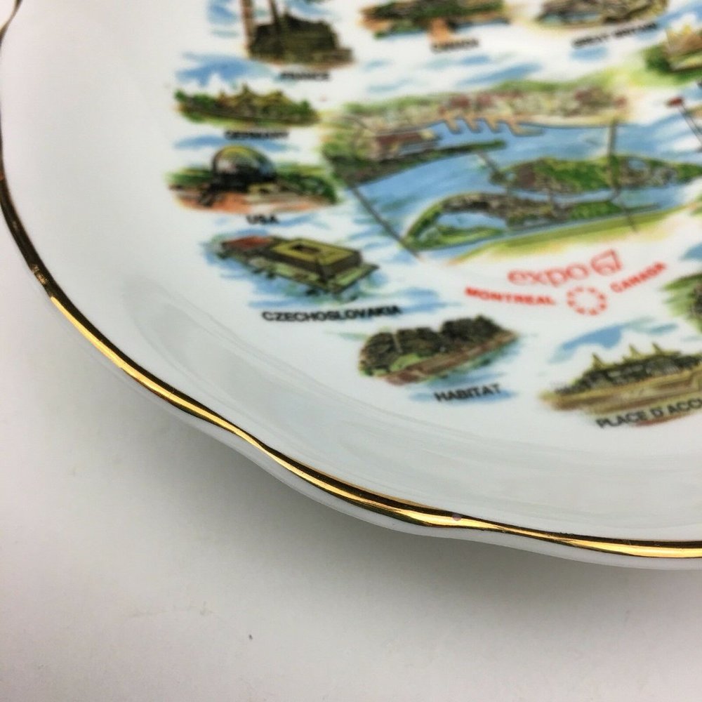 Vtg 1967 Montreal Canada Expo Collectible Dish‎ - Picture 5 of 6